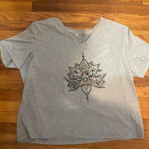 SHEIN gray relaxed t shirt